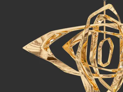 LaCage Horizontal Chandelier 3D model