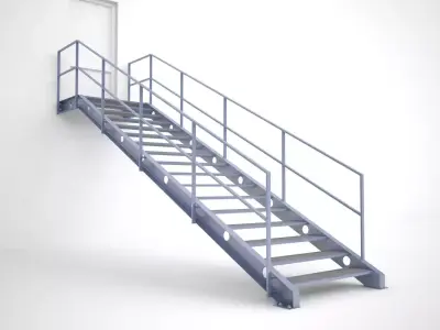 Metal Stair 3D model