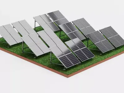 -Solar Farm V1- 3D model