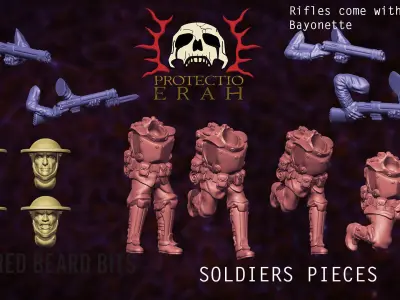 Human Soldiers of Erah 3D print model