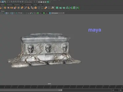   tomb evil  Low-poly 3D model