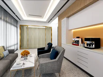 Dental Clinic -  Hospital corridor  - lobby reception 3D model