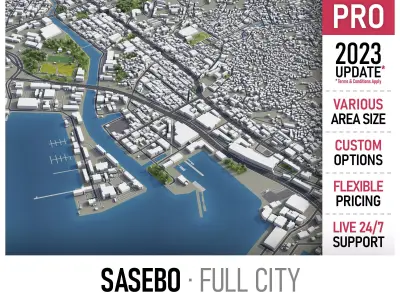 Sasebo Low-poly 3D model