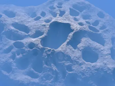 Underwater cavern 3D model