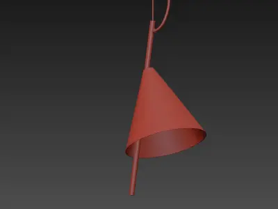Nordic Modern Minimalist Foyer Pendant 3D model