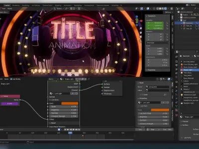 Music Show Intro 3D model
