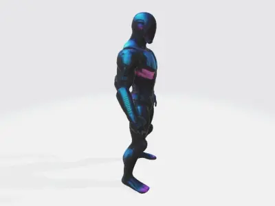 Super futuristic suit 3D model