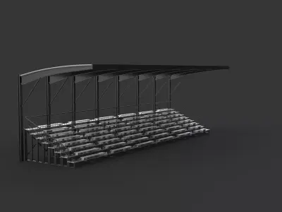 Stadium tribune 3D model