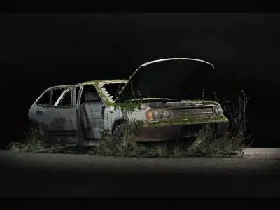 Apocalyptic Vehicle Collection - Premium UE4 UE5 Low-poly 3D model