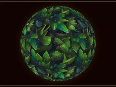 Grass Magic Forest Floor 10 TEXTURES Hand-painted ---PACK 6--- Texture