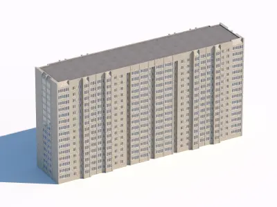 High-rise residential building model 3D model