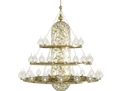 lamp Pendant oriental 2021-03 3D model