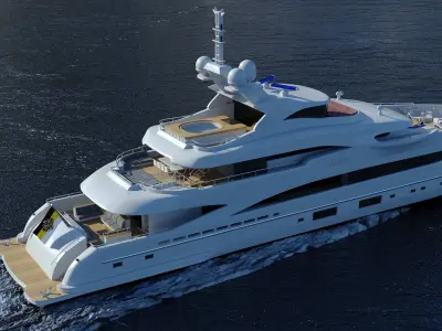 Yacht model MySky 3D model