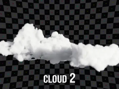 6 Realistic Volumetric Clouds Pack  3D model