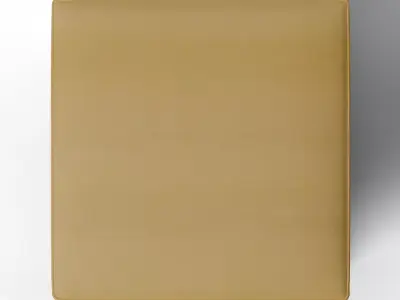 Contemporary Drum Mystic Ottoman in Sunshine Arlo Home Chenille Low-poly 3D model