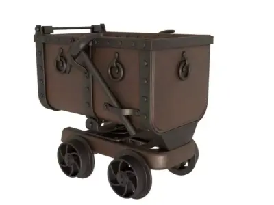 Mine Cart 3D model buy