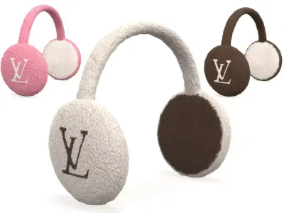 Louis Vuitton Cloud Earmuff Low-poly 3D model