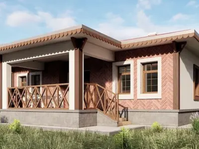 Tip1 House Plans Architectural Drawings  Modern House Plans 3D model