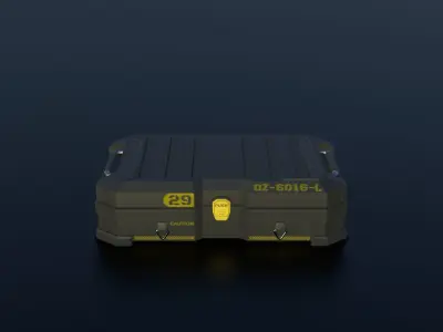 Sci-fi Crates  Low-poly 3D model