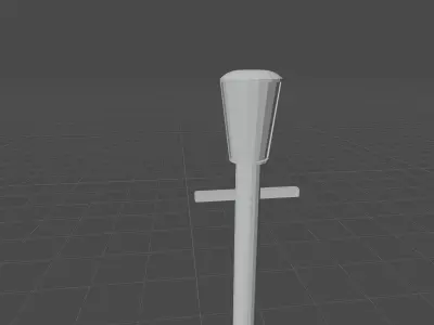 Street light Low-poly 3D model order