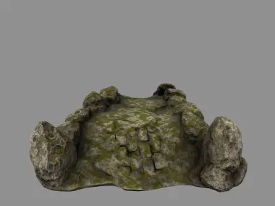 old bridge 01 Low-poly 3D model