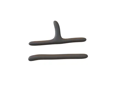 Suzhou Numerals Seven V1 001 Low-poly 3D model