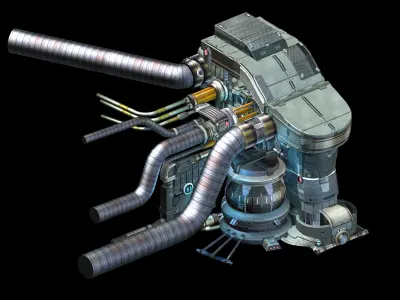 Machinery - Interior Wall 04 3D model