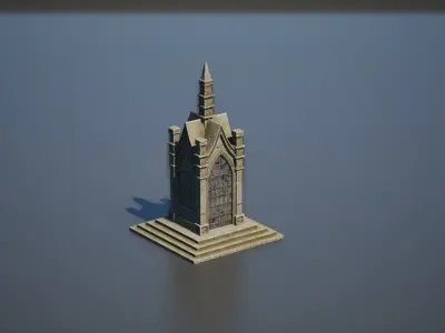 Graveyard pack vol 01 Low-poly 3D model