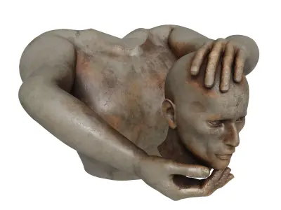 head in hand 3D model