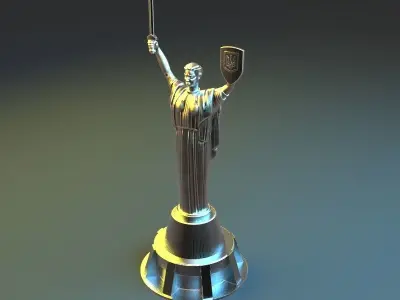 The Motherland Monument in  Kyiv Ukraine 3D print model