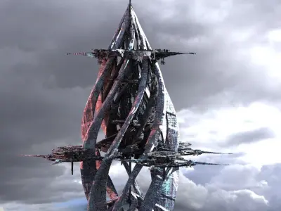 Spiral ascension sky Watcher Tower 3D model