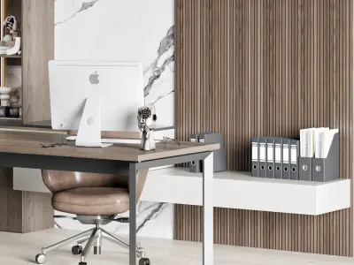 Boss Desk - Office Furniture 02 3D model