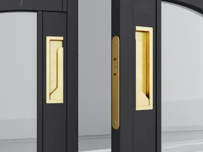 Aluminium door 366 3D model