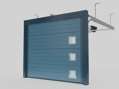 Sectional Garage Door 3D model