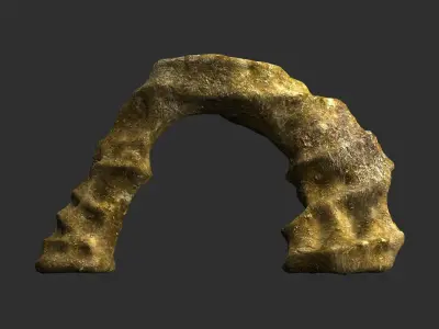 Small Arch - Lichen Low-poly 3D model