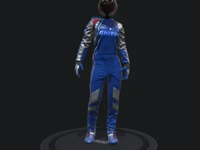 Chief Spacesuit Low-poly 3D model