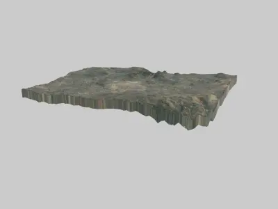 Bulawayo City Low-poly 3D model