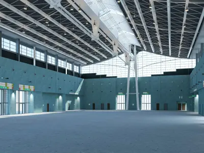 Exhibition Hall model 6 3D model