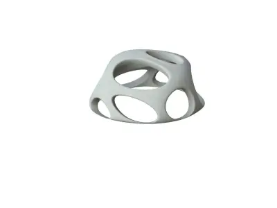 SciFi Cube Object No 57138 Low Poly Shape Low-poly 3D model
