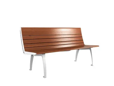 Contemporary Bench set 5 3D model