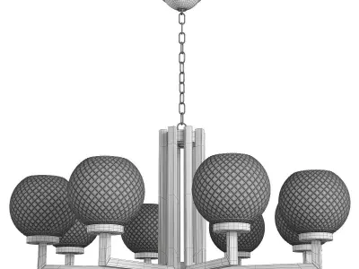 AVAIL BRASS LUSTRE Low-poly 3D model