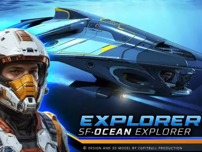SF Ocean Explorer Low-poly 3D model