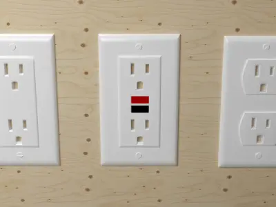 3D Modular Pack Electrical Outlets US 3D model