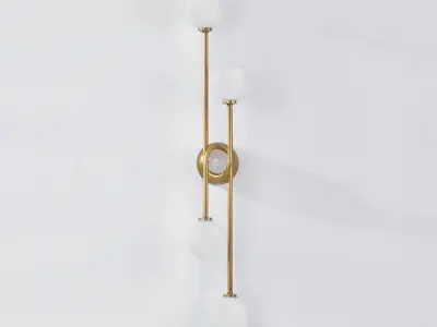 Astro by Corbett Light - Double Globe Wall Sconce 3D Model 3D model