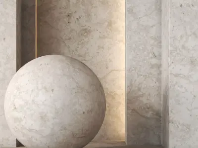 Travertine Stone Texture 4K - Seamless Texture 9