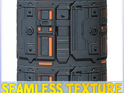 SciFi Seamless Texture Texture 12