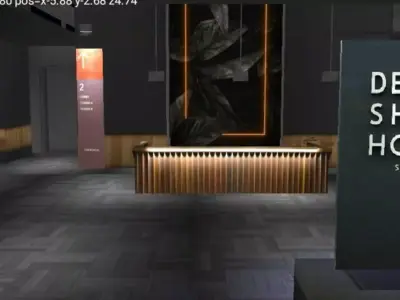 Game lokacia Low-poly 3D model