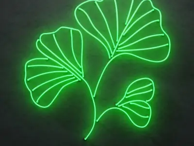 Neon 3D Model 21 - Leaf 3 3D model