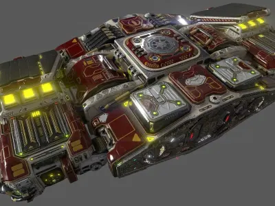 Imperial Assault Ship Section 3D model