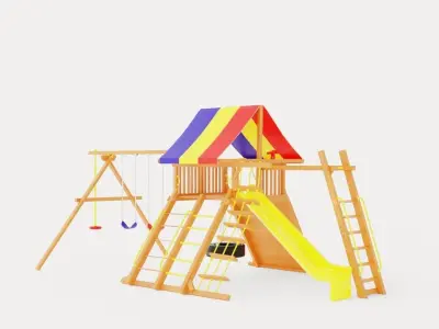 Circus Castle Pkg III Loaded Low-poly 3D model